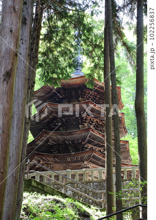 国宝 安楽寺八角三重塔 国宝 安楽寺八角三重塔 102256837