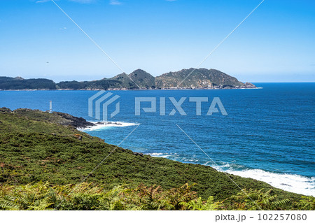 Cabo Home lighthouse located on the Costa da Vela, Cangas do Morrazo, Pontevedra, Galicia in Spain Cabo Home lighthouse located on the Costa da Vela, Cangas do Morrazo, Pontevedra, Galicia in Spain 102257080