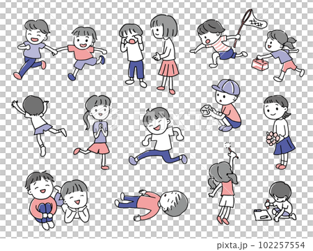 Set 2 of various children 102257554