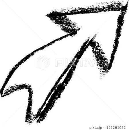 Chalk Texture Up Arrow Sign 102261022