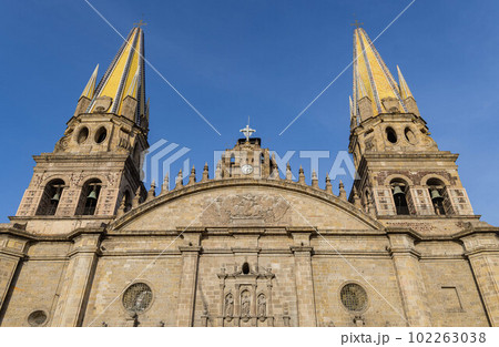 Daytime view of the historical Guadalajara Cathedral 102263038