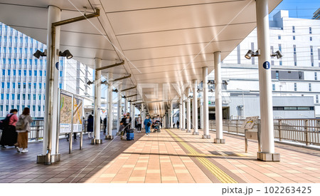 神奈川の海老名市の都市風景　海老名駅 102263425