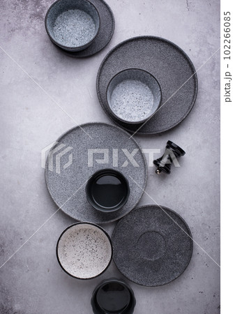 Craft ceramic plates, bowls and cups Craft ceramic plates, bowls and cups 102266085