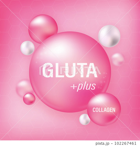 Pink glutathione pack with capsule and the third ingredient can be separated. Substance For Beauty and Cosmetic Pink glutathione pack with capsule and the third ingredient can be separated. Substance For Beauty and Cosmetic 102267461