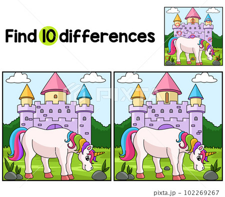 Unicorn Castle Find The Differences 102269267