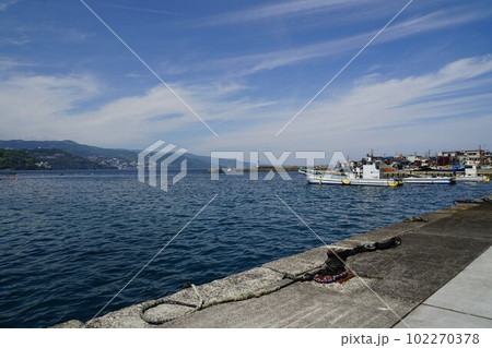 静岡県熱海市の網代港の風景 静岡県熱海市の網代港の風景 102270378