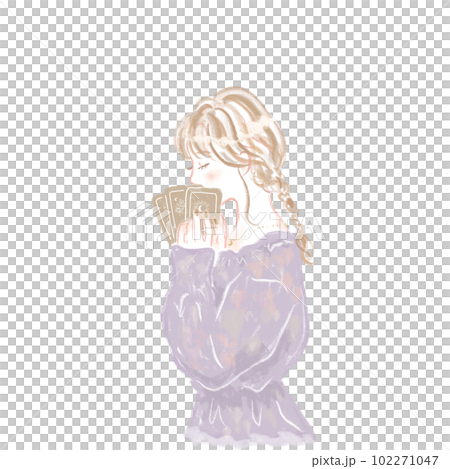 算命的女人/甲骨文/塔羅牌/女人/紫色 算命的女人/甲骨文/塔羅牌/女人/紫色 102271047