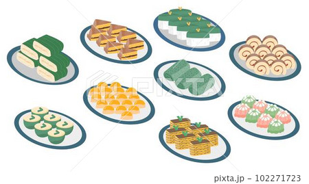 Jajanan pasar is traditional Indonesian snack 102271723