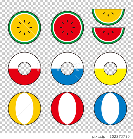 夏天圖標插圖集 102273759