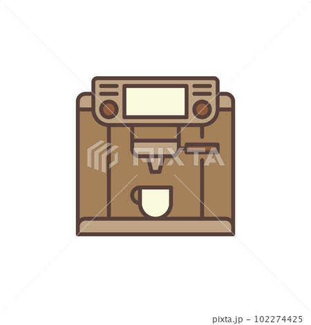 Coffee-Machine vector concept brown icon Coffee-Machine vector concept brown icon 102274425