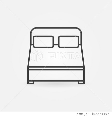 king bed illustration