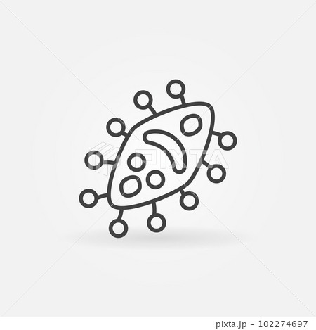 Virus vector microbiology concept icon in outline style Virus vector microbiology concept icon in outline style 102274697