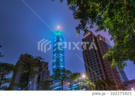 台湾 2023 台北101 夜景 台湾 2023 台北101 夜景 102275923