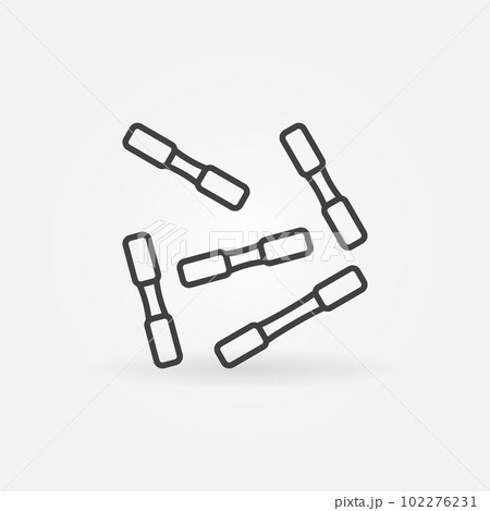 Bacteria vector concept icon in thin line style 102276231