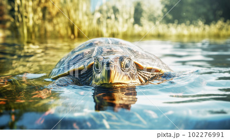 水中の亀 水中の亀 102276991