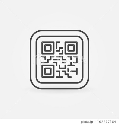 QR Code modern vector icon or symbol 102277164