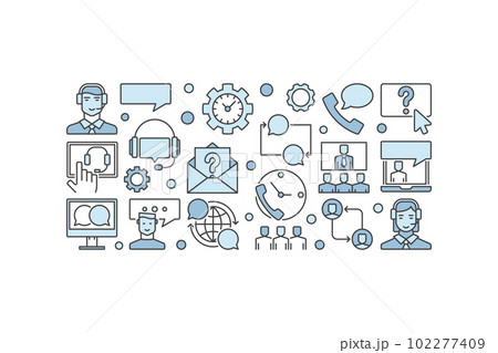 Customer service or technical support banner 102277409