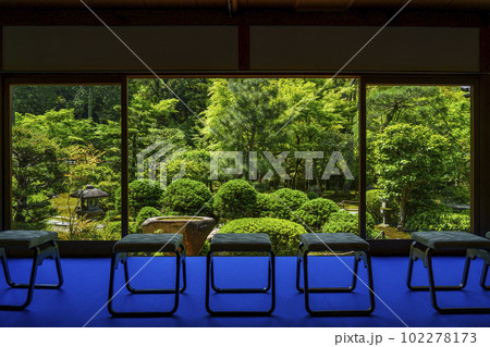 臥雲山即宗院　額縁庭園　新緑の季節（京都市東山区） 102278173