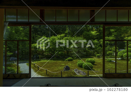 臥雲山即宗院　額縁風景　新緑の季節（京都市東山区） 102278180