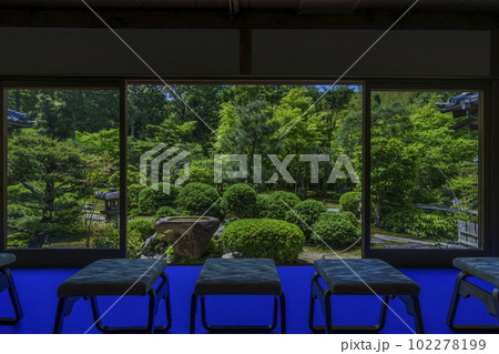 臥雲山即宗院　額縁風景　新緑の季節（京都市東山区） 102278199