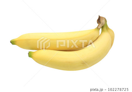 Bunch of ripe bananas isolated on white background  with full depth of field. 102278725