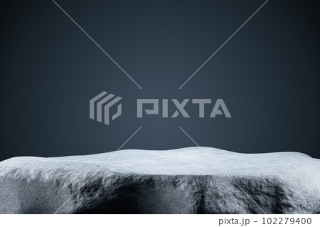 3d presentation pedestal made of natural rock 102279400