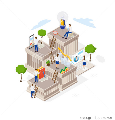 Technology Startup Company Isometric Composition Background Concept With People and Digital Related Asset Illustration Technology Startup Company Isometric Composition Background Concept With People and Digital Related Asset Illustration 102280706