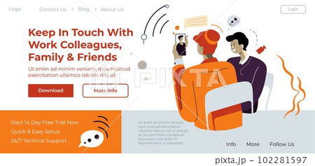 Video calling app, keep in touch with family web 102281597