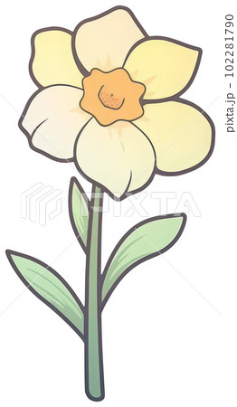 Flower sticker transparent illustration. Flower sticker transparent illustration. 102281790