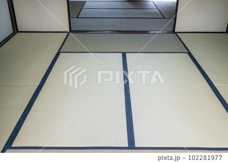 和室の畳と襖 102281977