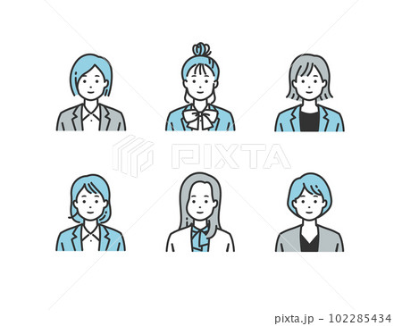 スーツの女性 - プロフェッショナルなビジネスウーマン向けベクターイラスト素材 スーツの女性 - プロフェッショナルなビジネスウーマン向けベクターイラスト素材 102285434