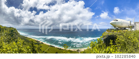 Aerial view of Nunggalan beach in Bali, Indonesia Aerial view of Nunggalan beach in Bali, Indonesia 102285840