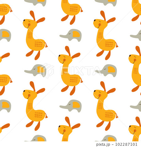 Cute baby seamless pattern for nursery design. 102287101