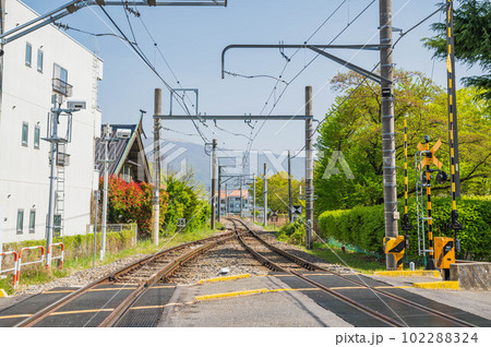 線路 松本市島内駅付近 線路 松本市島内駅付近 102288324