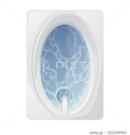 Bathtub filled with water. Top view. Concept of relax, health and beauty. Trendy vector illustration Bathtub filled with water. Top view. Concept of relax, health and beauty. Trendy vector illustration 102289902