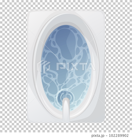 Bathtub filled with water. Top view. Concept of relax, health and beauty. Trendy vector illustration Bathtub filled with water. Top view. Concept of relax, health and beauty. Trendy vector illustration 102289902