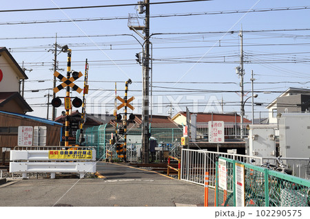 山陽電車 中八木駅 東側踏切(兵庫県 明石市) 山陽電車 中八木駅 東側踏切(兵庫県 明石市) 102290575