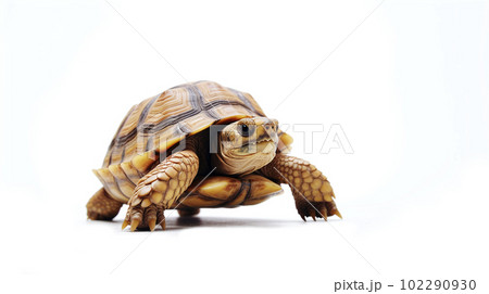 亀　白背景 102290930