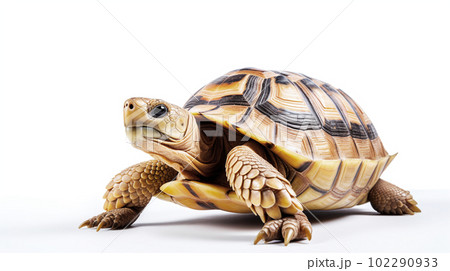 亀　白背景 102290933