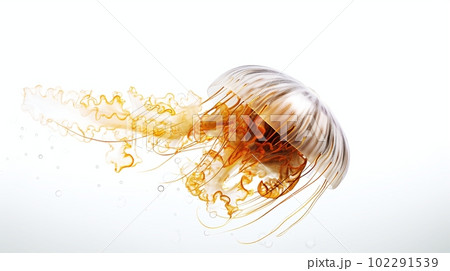 クラゲ　白背景 102291539