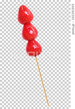 いちご飴のイラスト リアル 102291935