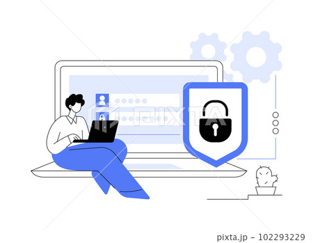 Data privacy abstract concept vector illustration. 102293229