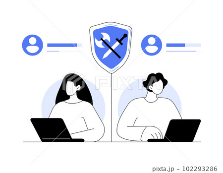 MMORPG abstract concept vector illustration. MMORPG abstract concept vector illustration. 102293286