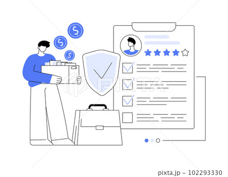 Unemployment insurance abstract concept vector illustration. Unemployment insurance abstract concept vector illustration. 102293330