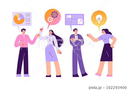 Interaction of people of different specialties working on a common task Interaction of people of different specialties working on a common task 102293400