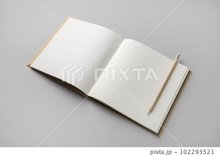 Sketchbook and pencil 102293521