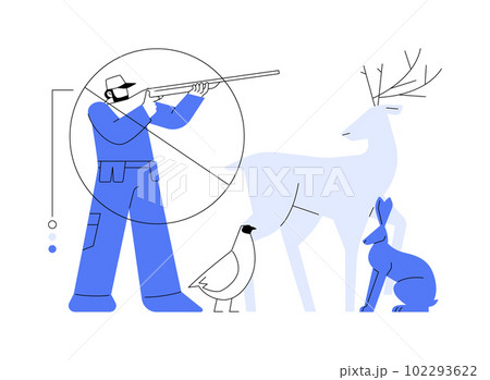 Hunting regulations abstract concept vector illustration. Hunting regulations abstract concept vector illustration. 102293622