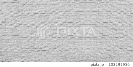 Wide Surface of Vintage white brick wall background. Wide Surface of Vintage white brick wall background. 102293950