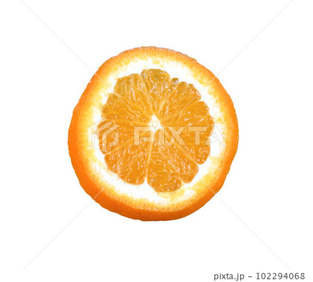 Freshness orange mandarin peeled are section isolated on white. Freshness orange mandarin peeled are section isolated on white. 102294068