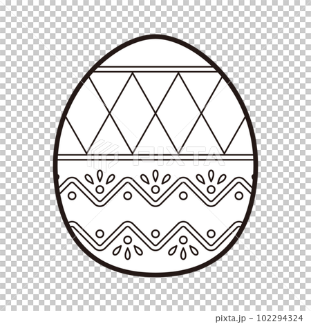イースターエッグ ぬりえ イースターエッグ ぬりえ 102294324